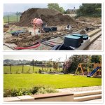 Progres v hojném průběhu prací a po dokončení prací realizace zahrady RD